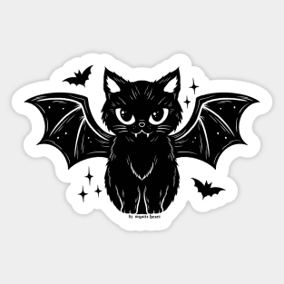 Black Cat Bat Sticker